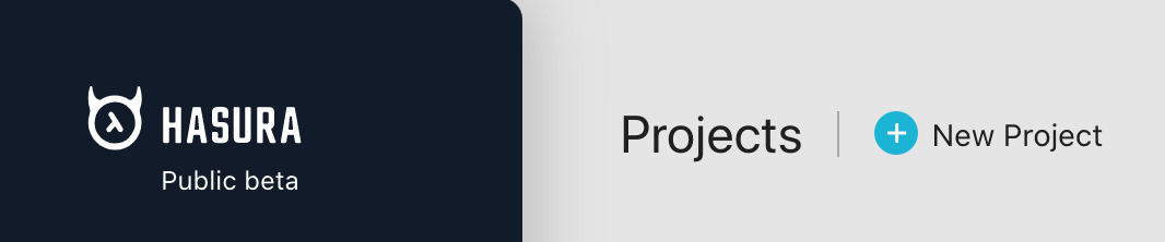 create new project button