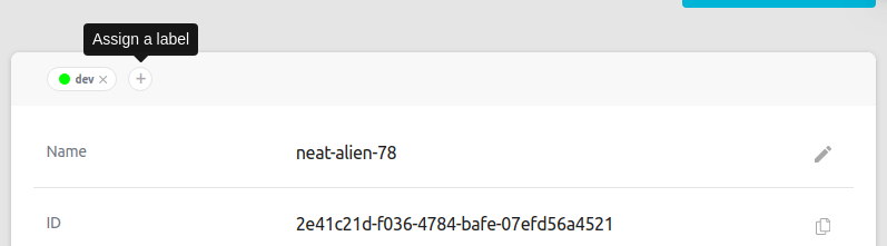 Project labels